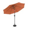 Pure Garden 10-Foot Patio Umbrella with Auto-Tilt and Base, Terracotta 50-LG1053B